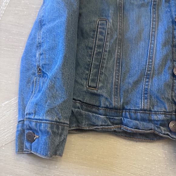 Aeropostale Jeans Trucker Sherpa Jacket XS - Picture 3 of 10